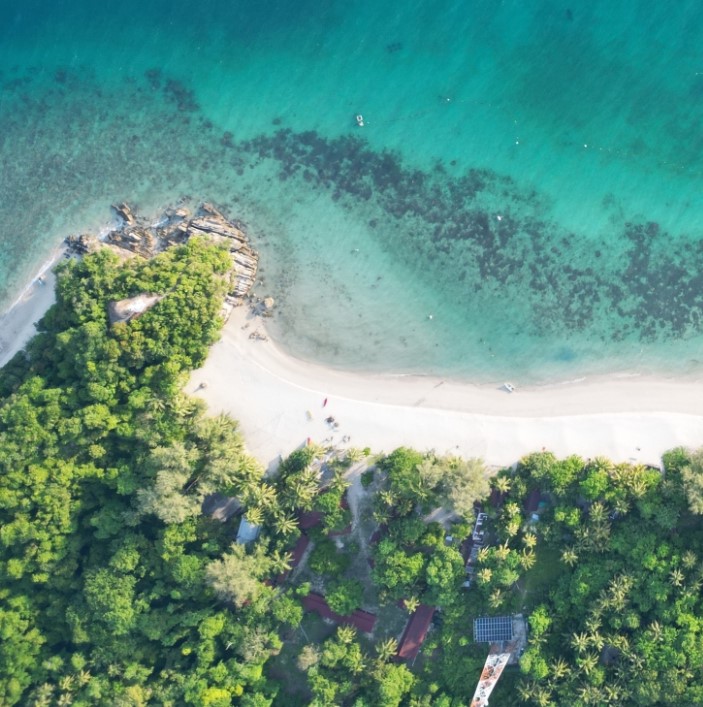 Pulau Kapas tropical beach